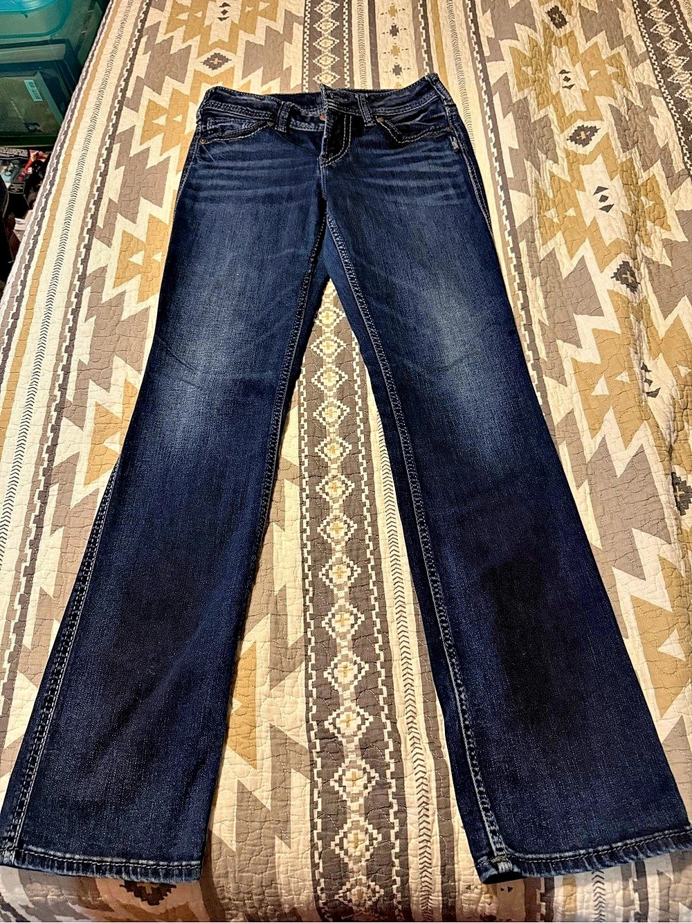 Silver Jeans Suki Mid Slim Boot W29 L33 Dark Wash Bootcut Jeans